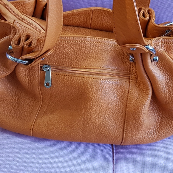 NEW! Paris French Maroquinerie Large Leather Bag - Picture 7 of 17